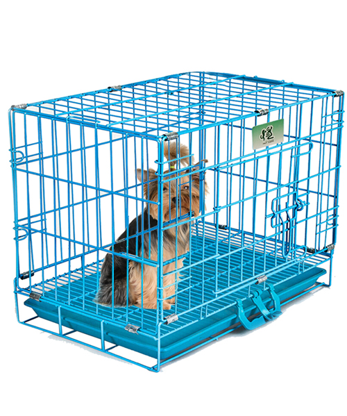 鋼絲狗籠子藍塑YD100 PP底盤