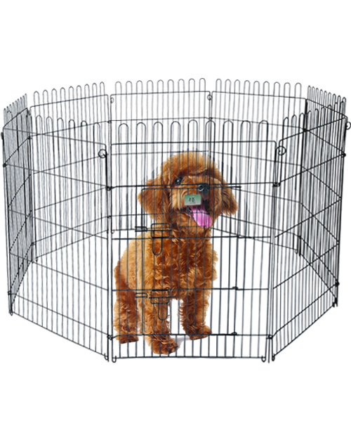 寵物鋼絲圍欄 YD009（8片）黑